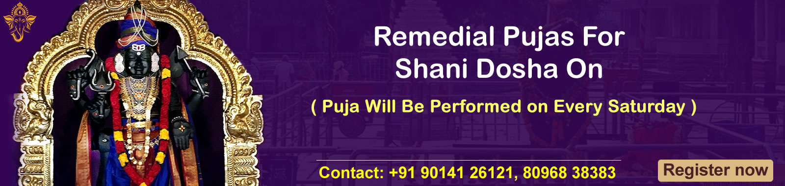 Remedial Pujas For Shani Dosha On Saturday