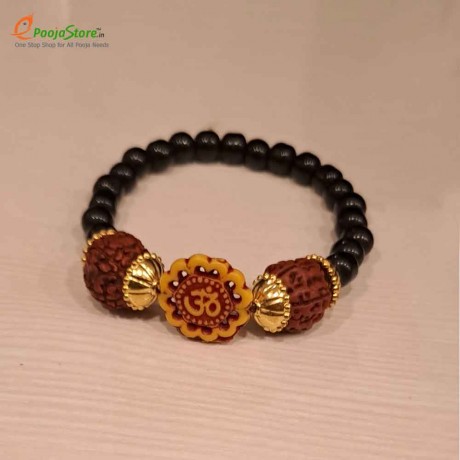 Om Rudraksha Nazar Battu Bracelets