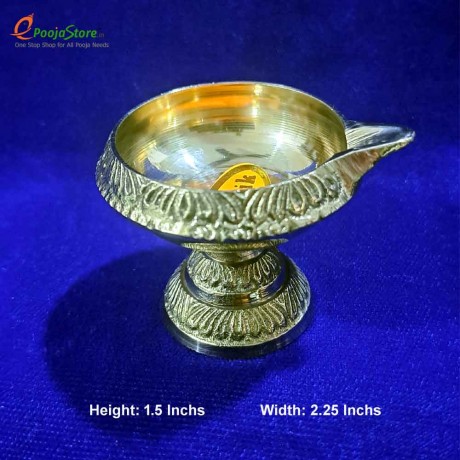 Brass Kubera Diya with Stand