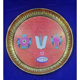 Shanku-chakara-brass plate 