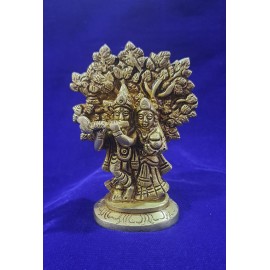 Pure Brass Ponnu Radha Krishna Idols 