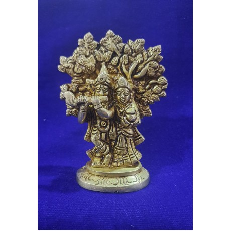 Pure Brass Ponnu Radha Krishna Idols 